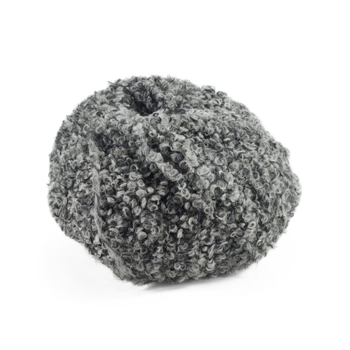 41 Пряжа Laines du Nord Teddy B, 50г - 120м, сірий, 75% альпака, 10% вовна, 15% поліамід