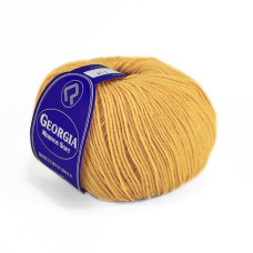 410 Пряжа Campolmi Filati Georgia, 50г - 200м, жовтий, 50% вовна меринос, 50% акрил