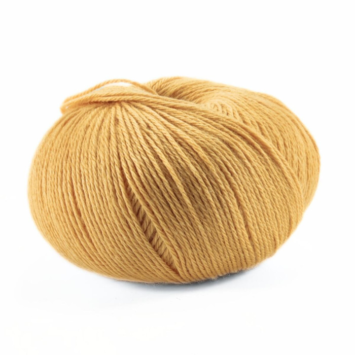 410 Пряжа Campolmi Filati Svezia, 100г - 250м, жовтий, 50% вовна, 50% акрил