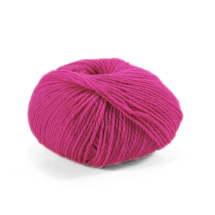 410 Пряжа Laines du Nord Holiday, 50г - 125м, насичений рожевий, 70% вовна, 30% акрил