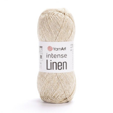 4101 Пряжа Intense Linen YarnArt , 50г - 180м, бежевий, 45% льон, 55% віскоза