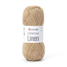 4104 Пряжа Intense Linen YarnArt , 50г - 180м, пісочний, 45% льон, 55% віскоза