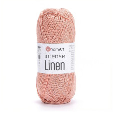 4105 Пряжа Intense Linen YarnArt , 50г - 180м, персиковий, 45% льон, 55% віскоза