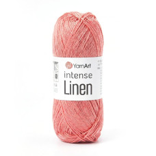 4106 Пряжа Intense Linen YarnArt , 50г - 180м, кораловий, 45% льон, 55% віскоза