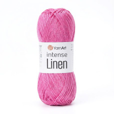 4107 Пряжа Intense Linen YarnArt , 50г - 180м, рожевий, 45% льон, 55% віскоза