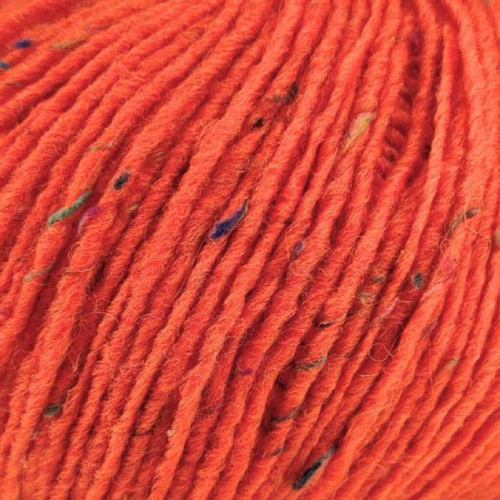 411 Пряжа Campolmi Filati Tweed, 100г - 250м, помаранчевий, 50% вовна, 50% акрил