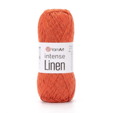4113 Пряжа Intense Linen YarnArt , 50г - 180м, помаранчевий, 45% льон, 55% віскоза