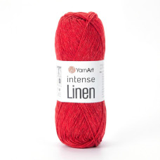4114 Пряжа Intense Linen YarnArt , 50г - 180м, червоний, 45% льон, 55% віскоза