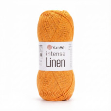 4116 Пряжа Intense Linen YarnArt , 50г - 180м, жовтий, 45% льон, 55% віскоза