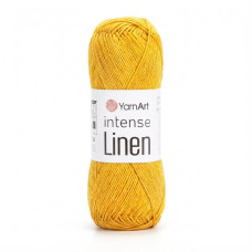 4117 Пряжа Intense Linen YarnArt , 50г - 180м, жовтий, 45% льон, 55% віскоза