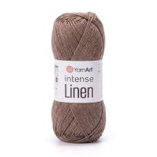 4118 Пряжа Intense Linen YarnArt , 50г - 180м, коричневий, 45% льон, 55% віскоза