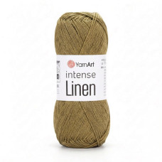 4120 Пряжа Intense Linen YarnArt , 50г - 180м, хакі, 45% льон, 55% віскоза