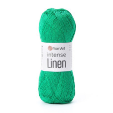 4126 Пряжа Intense Linen YarnArt , 50г - 180м, зелений, 45% льон, 55% віскоза