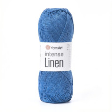 4128 Пряжа Intense Linen YarnArt , 50г - 180м, синій, 45% льон, 55% віскоза