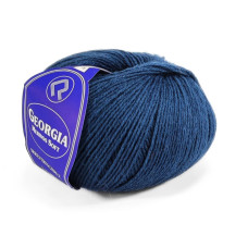 413 Пряжа Campolmi Filati Georgia, 50г - 200м, джинс, 50% вовна меринос, 50% акрил