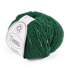 413 Пряжа Campolmi Filati Tweed, 100г - 250м, зелений, 50% вовна, 50% акрил