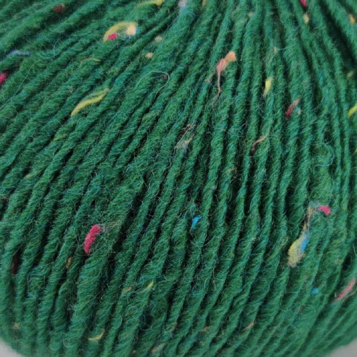 413 Пряжа Campolmi Filati Tweed, 100г - 250м, зелений, 50% вовна, 50% акрил