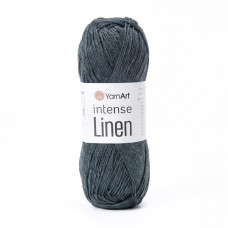 4134 Пряжа Intense Linen YarnArt , 50г - 180м, темно-сірий, 45% льон, 55% віскоза