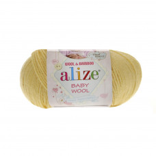 187 Пряжа Baby Wool 50гр - 175м (Жовтий) Alize