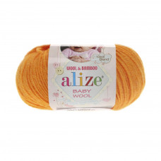 14 Пряжа Baby Wool 50гр - 175м (Жовтий) Alize(Знятий з виробництва)