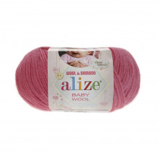 33 Пряжа Baby Wool 50гр - 175м (Рожевий) Alize