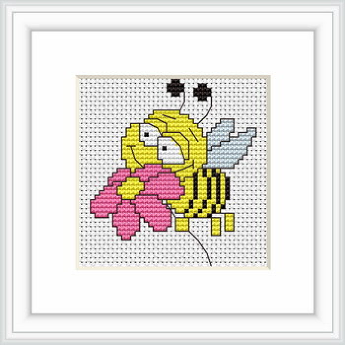 B089 Пчелка . Luca-S. Набор для вышивания нитками