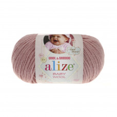 161 Пряжа Baby Wool 50гр - 175м (Рожевий) Alize