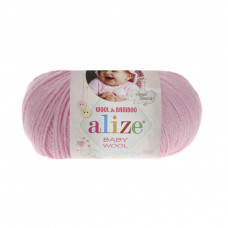 185 Пряжа Baby Wool 50гр - 175м (Рожевий) Alize