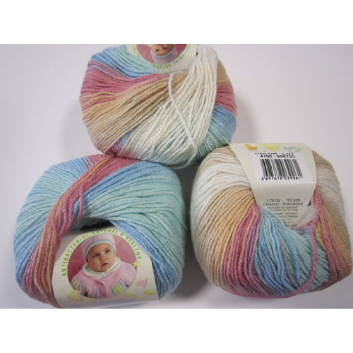 4796 Пряжа Baby Wool Batik 50гр - 175м (Різнокольорова) Alize(Знятий з виробництва)