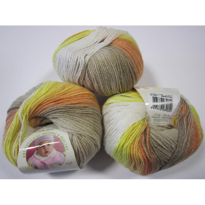 4797 Пряжа Baby Wool Batik 50гр - 175м (Різнокольорова) Alize(Знятий з виробництва)