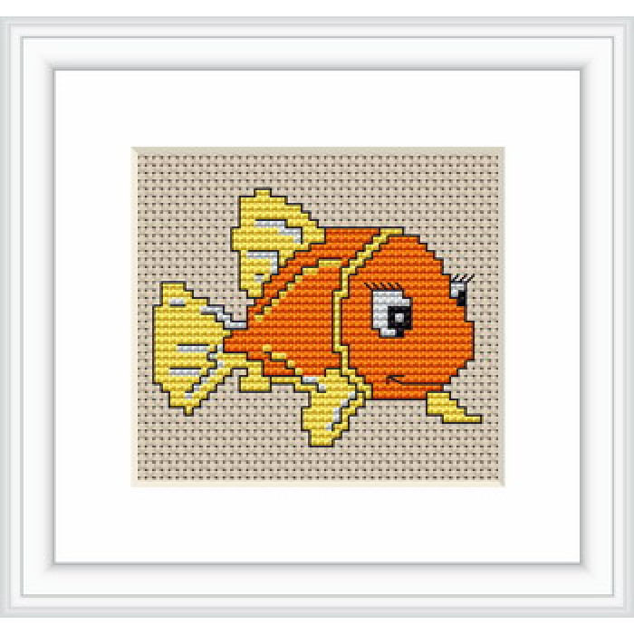 B081 Оранжевая рыбка. Luca-S. Набор для вышивания нитками