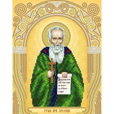 АС4-124 Св.Преподобний Арсеній. А-строчка. Схема на тканині для вишивання бісером