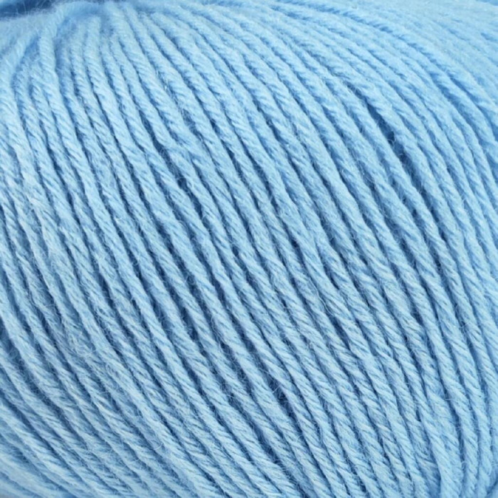415 Пряжа Campolmi Filati Georgia, 50г - 200м, блакитний, 50% вовна меринос, 50% акрил