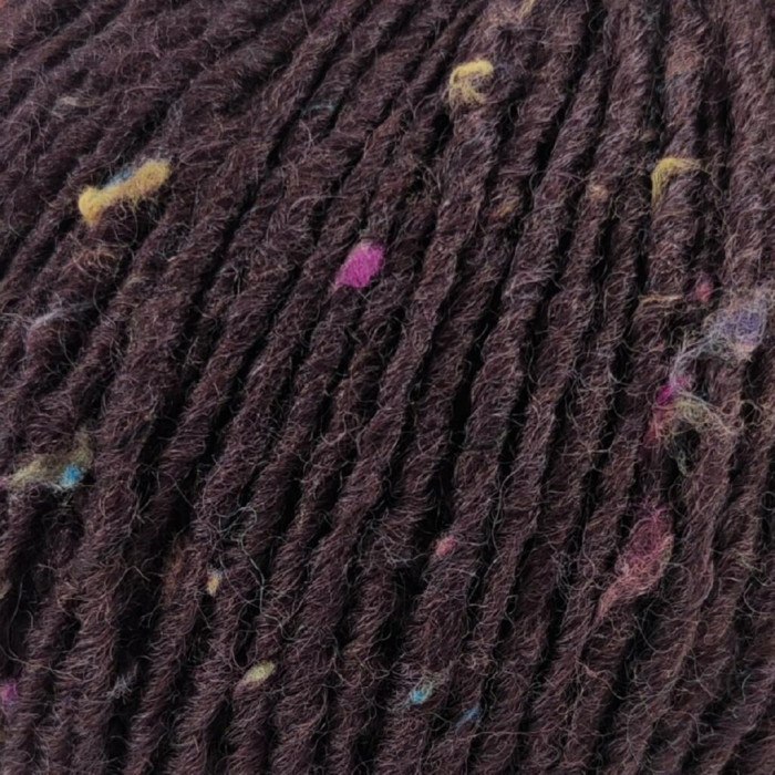 415 Пряжа Campolmi Filati Tweed, 100г - 250м, шоколад, 50% вовна, 50% акрил