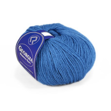 416 Пряжа Campolmi Filati Georgia, 50г - 200м, темно-блакитний, 50% вовна меринос, 50% акрил