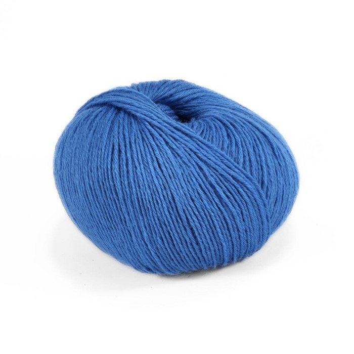 416 Пряжа Campolmi Filati Georgia, 50г - 200м, темно-блакитний, 50% вовна меринос, 50% акрил