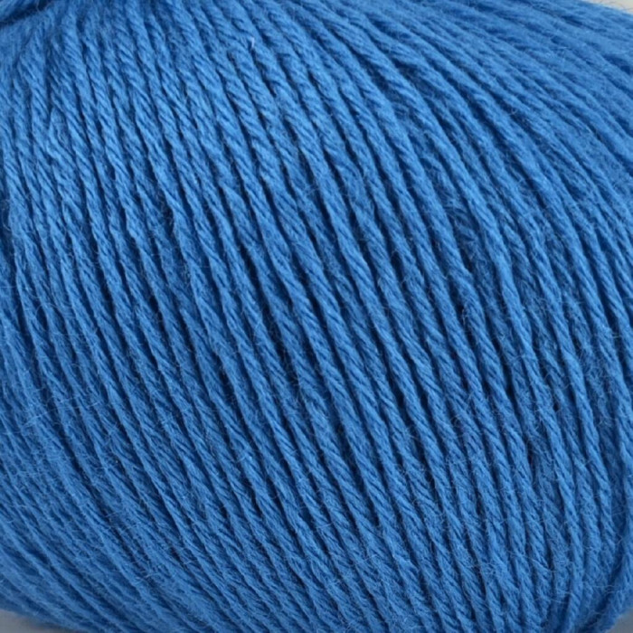 416 Пряжа Campolmi Filati Georgia, 50г - 200м, темно-блакитний, 50% вовна меринос, 50% акрил