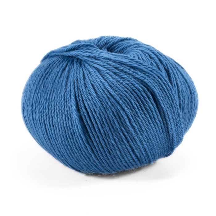 416 Пряжа Campolmi Filati Svezia, 100г - 250м, темно-блакитний, 50% вовна, 50% акрил