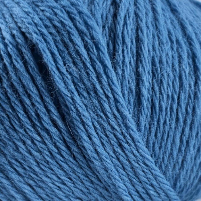 416 Пряжа Campolmi Filati Svezia, 100г - 250м, темно-блакитний, 50% вовна, 50% акрил