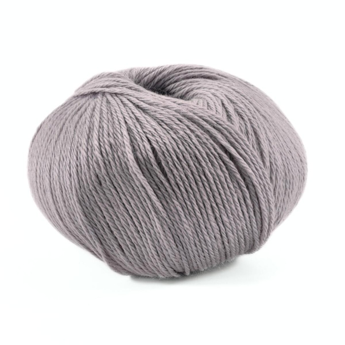 417 Пряжа Campolmi Filati Svezia, 100г - 250м, сіра, 50% вовна, 50% акрил