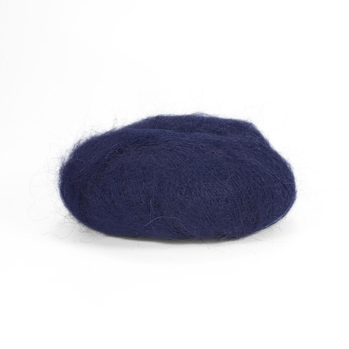 417 Пряжа Mondial Kid Seta, 25г - 210м, чорниця, 70% суперкід мохер, 30% шовк