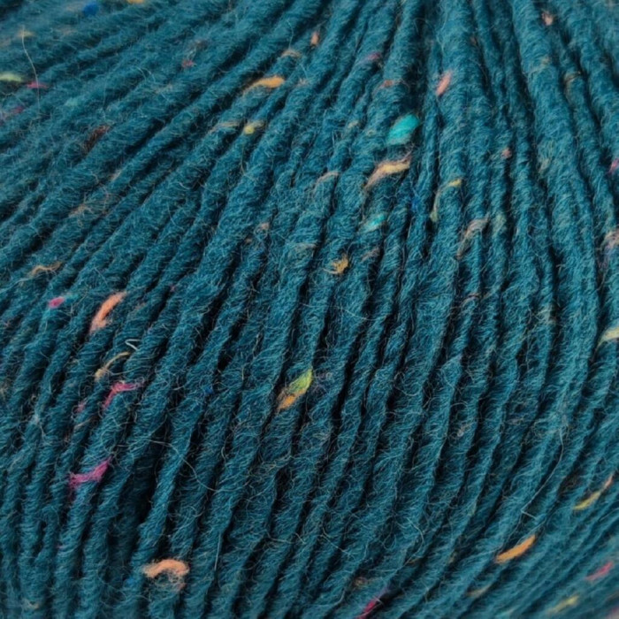 418 Пряжа Campolmi Filati Tweed, 100г - 250м, смарагдовий, 50% вовна, 50% акрил