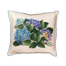 42-372 Eva Rosenstand Набір для вишивки хрестиком - Гортензія Hydrangea 40х45 см, Льон №30