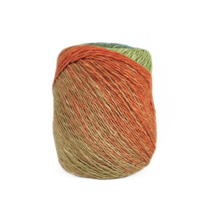 42 Пряжа Adriafil Matita Filato, 100г - 240м, різнокольоровий меланж, 76% бавовна, 24% конопля