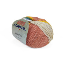 42 Пряжа Adriafil Viceversa, 50г - 155м, різнокольоровий меланж, 42% бавовна, 58% віскоза