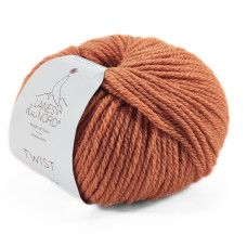 42 Пряжа Laines du Nord Twist, 100г - 125м, мандарин, 70% вовна, 30% акрил