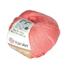 420 Пряжа Baby Cotton 50гр - 165 м (кораловий). YarnArt