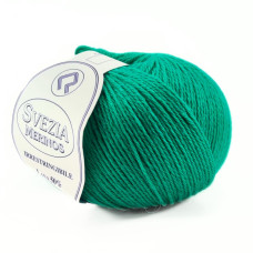 421 Пряжа Campolmi Filati Svezia, 100г - 250м, нефритовий, 50% вовна, 50% акрил