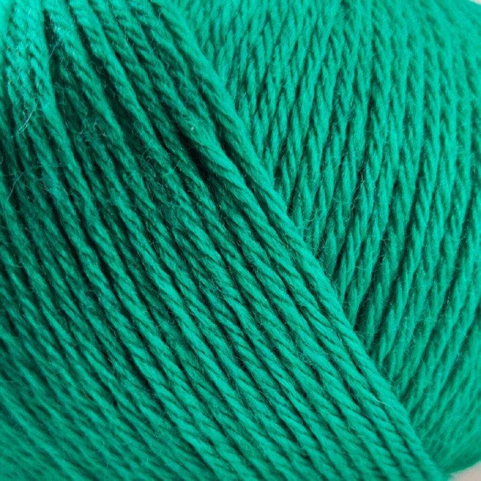 421 Пряжа Campolmi Filati Svezia, 100г - 250м, нефритовий, 50% вовна, 50% акрил