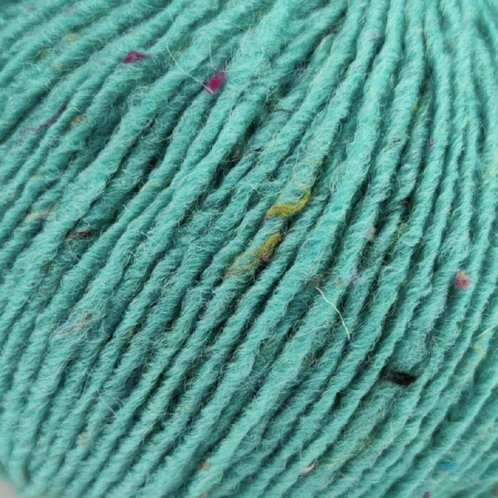 421 Пряжа Campolmi Filati Tweed, 100г - 250м, бірюзовий, 50% вовна, 50% акрил
